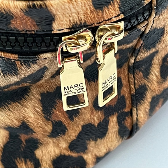 Marc New York Andrew Marc Leopard Cosmetic Toiletry Bag - Picture 8 of 10